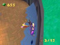 une photo d'Ã©cran de Spyro - Year of the Dragon sur Sony Playstation